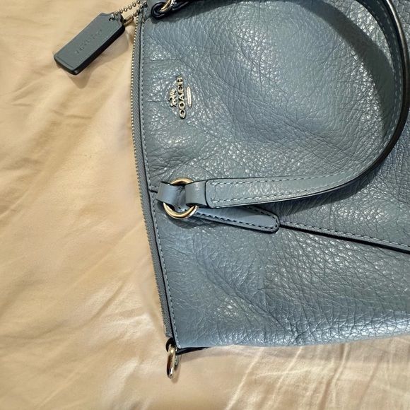 COACH Kelsey pebble leather MINI satchel bag. no strap - Picture 8 of 13